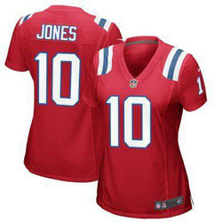Women's Nike New England Patriots #10 Mac Jones Red Vapor Untouchable nfl Jersey
