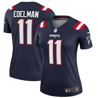 Women's Nike New England Patriots #11 Julian Edelman Blue Vapor Untouchable NFL Jersey