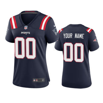 Women's Nike New England Patriots Customized Navy Vapor Untouchable Authentic Stitched NFL Jerseys