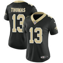 Women's Nike New Orleans Saints #13 Michael Thomas Black Vapor Untouchable Authentic Stitched NFL Jersey