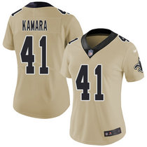 Women's Nike New Orleans Saints #41 Alvin Kamara Inverted Inverted Legend Vapor Untouchable Authentic Stitched NFL jersey