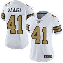 Women's Nike New Orleans Saints #41 Alvin Kamara Rush Authentic Stitched NFL Jersey
