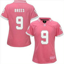 Women's Nike New Orleans Saints #9 Drew Brees 2015 Pink Authentic Stitched NFL jersey