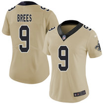Women's Nike New Orleans Saints #9 Drew Brees Inverted Legend Vapor Untouchable Authentic Stitched NFL jersey