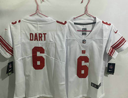 Women's Nike New York Giants #6 Jaxson Dart White NFL Jersey