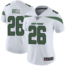 Women's Nike New York Jets #26 Le'Veon Bell White New Vapor Untouchable Limited Authentic Stitched NFL Jersey