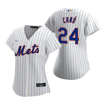 Women's Nike New York Mets #24 Robinson Cano White Game Authentic Stitched MLB Jersey