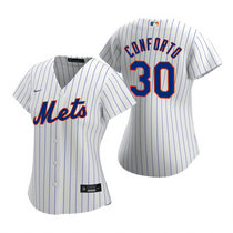 Women's Nike New York Mets #30 Michael Conforto White Game Authentic Stitched MLB Jersey