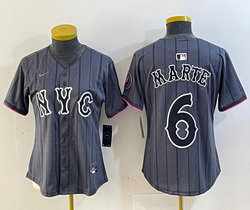 Women's Nike New York Mets #6 Starling Marte 2024 City Game Authentic Stitched MLB Jersey