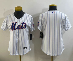 Women's Nike New York Mets Blank White Game Authentic Stitched MLB Jersey