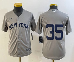 Women's Nike New York Yankees #35 Cody Bellinger Gray Field of Dreams Stitched MLB Jersey