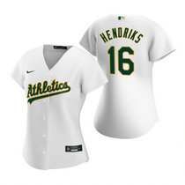 Women's Nike Oakland Athletics #16 Liam Hendriks White Game Authentic Stitched MLB Jersey