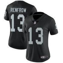 Women's Nike Oakland Raiders #13 Hunter Renfrow Black Vapor Untouchable Authentic Stitched NFL jersey