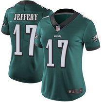 Women's Nike Philadelphia Eagles #17 Alshon Jeffery Green Vapor Untouchable Authentic stitched NFL jersey