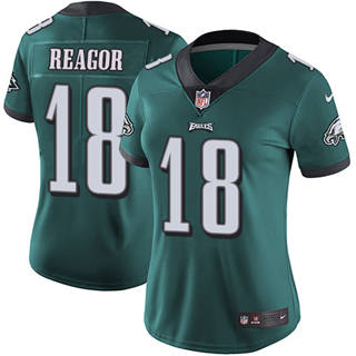 Women's Nike Philadelphia Eagles #18 Jalen Reagor Green Vapor Untouchable NFL Jersey