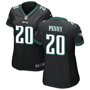 Women's Nike Philadelphia Eagles #20 Rashaad Penny Black Vapor Untouchable Authentic stitched NFL jersey