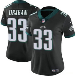 Women's Nike Philadelphia Eagles #33 Cooper DeJean Black 2024 Draft Vapor Untouchable Football Jersey