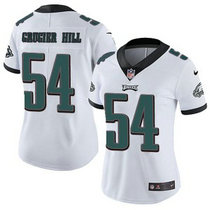Women's Nike Philadelphia Eagles #54 Kamu Grugier-Hill White Vapor Untouchable Limited Authentic Stitched NFL Jersey