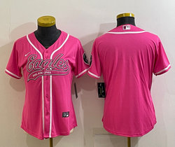 Women's Nike Philadelphia Eagles Pink Joint Authentic Stitched baseball jersey