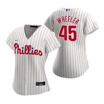 Women's Nike Philadelphia Phillies #45 Zack Wheeler White Game Authentic Stitched MLB Jersey