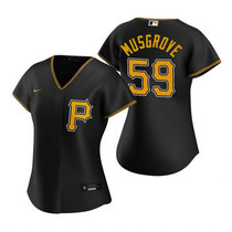 Women's Nike Pittsburgh Pirates #59 Joe Musgrove Black Game Authentic Stitched MLB Jersey