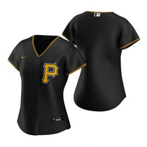 Women's Nike Pittsburgh Pirates #Blank Black Game Authentic Stitched MLB Jersey