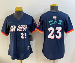 Women's Nike San Diego Padres #23 Fernando Tatis Jr. Obsidian 2026 City MLB Jersey