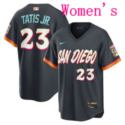Women's Nike San Diego Padres #23 Fernando Tatis Jr. Obsidian 2026 City MLB Jersey
