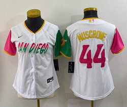 Women's Nike San Diego Padres #44 Joe Musgrove White 2022 City Authentic Stitched MLB Jersey