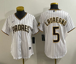 Women's Nike San Diego Padres #5 Ramon Laureano White Jersey