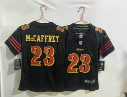 Women's Nike San Francisco 49ers #23 Christian McCaffrey Rivalries Stitched Football Jersey