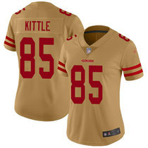 Women's Nike San Francisco 49ers #85 George Kittle Inverted Legend Vapor Untouchable Authentic Stitched NFL jersey