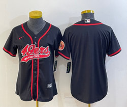 Women's Nike San Francisco 49ers #97 Nick Bosa Black Joint Authentic Stitched NFL Jersey