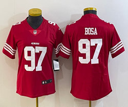 Women's Nike San Francisco 49ers #97 Nick Bosa Red 2022 Vapor Untouchable Authentic Stitched NFL Jerseys