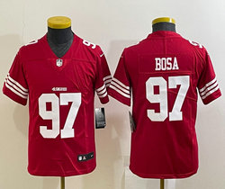 Women's Nike San Francisco 49ers #97 Nick Bosa Red new Vapor Untouchable Authentic Stitched NFL Jersey