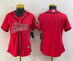 Women's Nike San Francisco 49ers Blank Red Joint Authentic Stitched baseball jersey