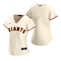 Women's Nike San Francisco Giants #Blank Cream Game Authentic Stitched MLB Jersey