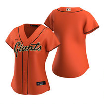 Women's Nike San Francisco Giants #Blank Orange Game Authentic Stitched MLB Jersey