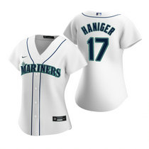 Women's Nike Seattle Mariners #17 Mitch Haniger White Game Authentic Stitched MLB jersey