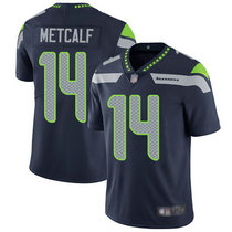 Women's Nike Seattle Seahawks #14 D.K. Metcalf Blue Vapor Untouchable Limited Authentic Stitched NFL Jersey