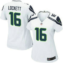 Women's Nike Seattle Seahawks #16 Tyler Lockett White Authentic stitched NFL jersey