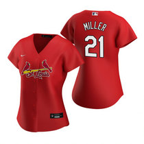 Women's Nike St.Louis Cardinals #21 Andrew Miller Red Game Authentic stitched MLB jersey