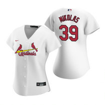 Women's Nike St.Louis Cardinals #39 Miles Mikolas White Authentic Stitched MLB Jersey