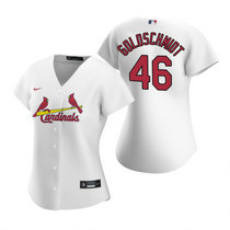 Women's Nike St.Louis Cardinals #46 Paul Goldschmidt White Authentic Stitched MLB Jersey