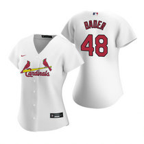 Women's Nike St.Louis Cardinals #48 Harrison Bader White Authentic Stitched MLB Jersey