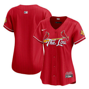 Women's Nike St.Louis Cardinals Blank Red 2024 City Game Authentic stitched MLB jersey