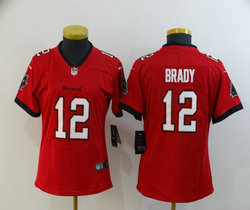 Women's Nike Tampa Bay Buccaneers #12 Tom Brady Red 2020 Vapor Untouchable Authentic Stitched NFL Jersey