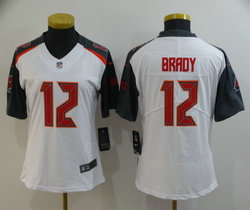 Women's Nike Tampa Bay Buccaneers #12 Tom Brady White Vapor Untouchable Authentic Stitched NFL Jersey