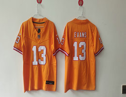 Women's Nike Tampa Bay Buccaneers #13 Mike Evans Yellow Throwback F.U.S.E Authentic Stitched NFL Jersey