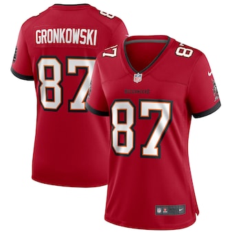 Women's Nike Tampa Bay Buccaneers #87 Rob Gronkowski Red 2020 Vapor Untouchable Authentic Stitched NFL Jersey